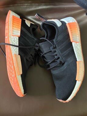 Adidas Women’s Black & Orange NMD R1 Sneakers